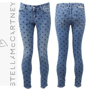 stella mccartney SWISS CROSS EMBROIDERED JEAN 25